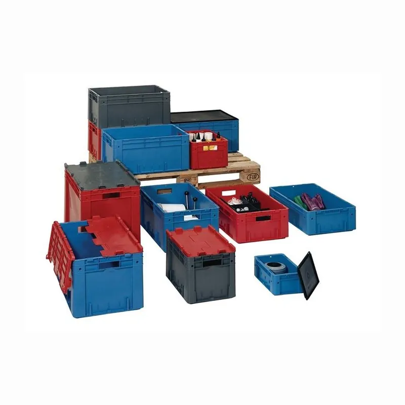 Sichere Zahlung LA-KA-PE Transportstapelbehälter L400xB300xH145mm - VTK400/145-0 GRAU