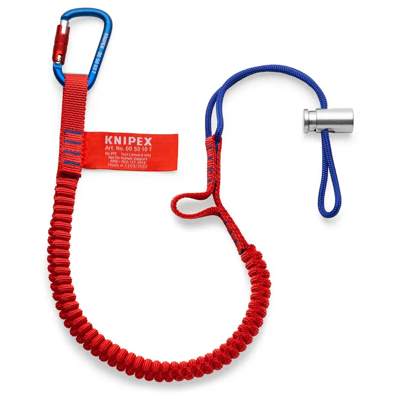 Knipex Fangleine 6kg + Materialkarabiner - 005012TBK Heißes Angebot