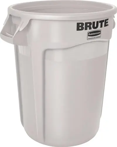 RUBBERMAID Mehrzwecktonne weiß 121l PE Außen-Ø560xH692mm - FG263200WHT Meistverkauft