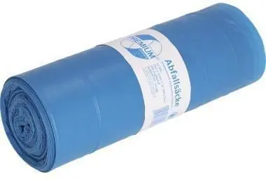 Knallerangebot PREMIUM Müllbeutel 10099 Zugband LDPE 120L blau