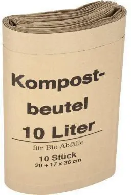 Müllsack 20+16x36cm Papier braun 10 St./Pack. Top-Preis