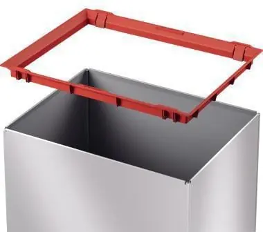 Markenware Hailo Abfalleimer Big-Box Swing L 0840-121 35l silber