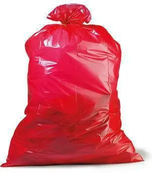 Bestpreis Müllsack Premium Inhalt 120l Maße 700x1100mm Stärke 45µ PE rot TRANSPAK