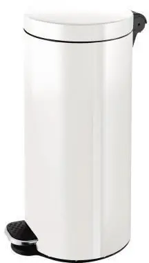 Angebot helit Tretabfalleimer H2404305 Silberionen 30l weiß