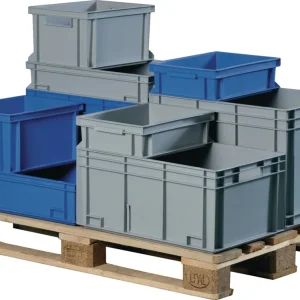 Transportbehälter L300xB200xH120mm grau PP Muschelgr.Seitenwände geschl.TECWERK Wochenendangebot
