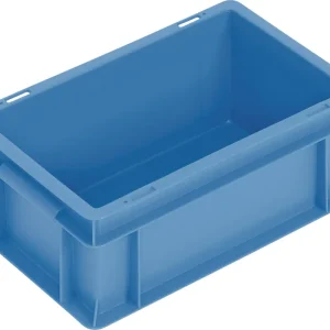 Transportbehälter L300xB200xH120mm blau PP Muschelgr.Seitenwände geschl.TECWERK Expressversand