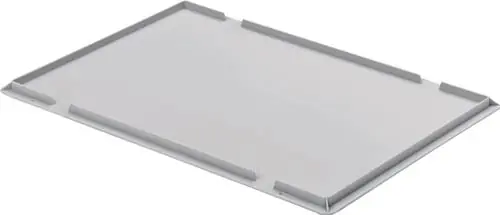 Beliebt Auflagedeckel L600xB400mm hellgrau PP f.Beh.600x400mm UNISTA