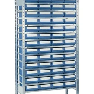 Steckregal H2000xB1.000xT400mm Grundregal 14 Stahlböden 56 x 5 - 9000453760 Neue Kollektion