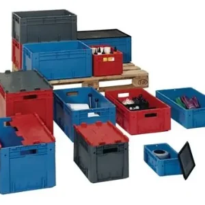 LA-KA-PE Transportstapelbehälter L400xB300xH175mm - VTK 400/175-0 BLAU Top-Seller