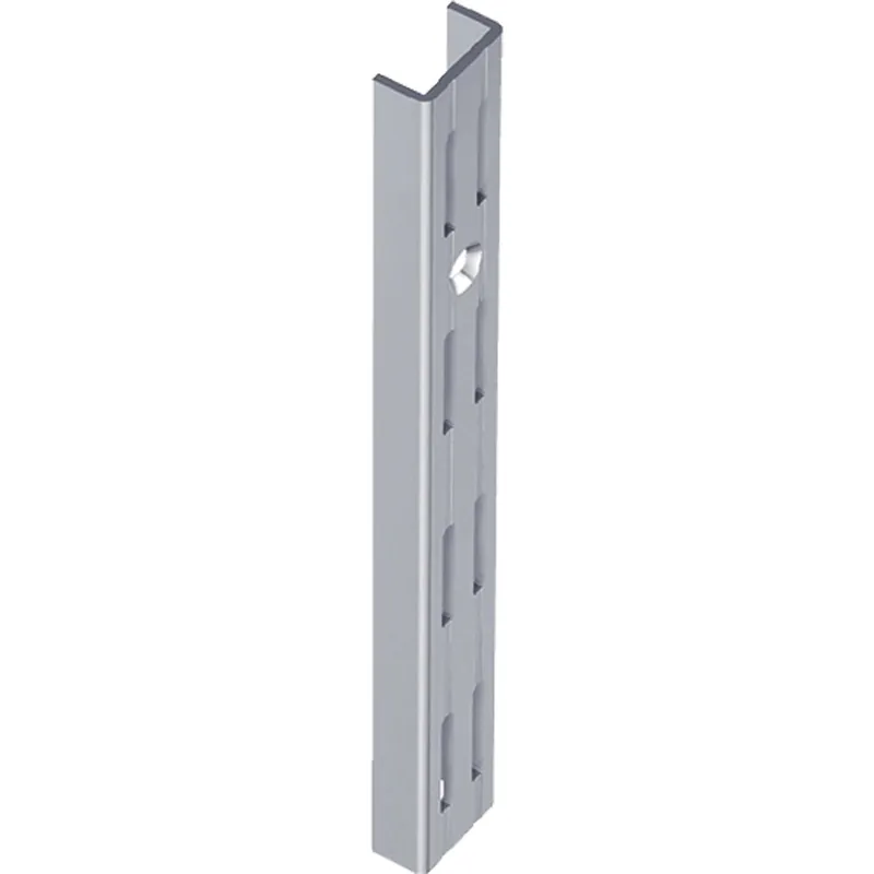 ELEMENT SYSTEM Wandschiene L.1500 mm weißaluminum Stahl zweireihige Lochung - 10001-00060 Versand Am Gleichen Tag