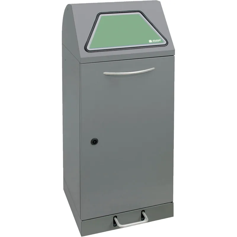 Angebot Stumpf Abfalltrennung Modul-Vario 75 graualu-struktur ProSlide-System 75l + Trethebel - 625-075-1-1-100