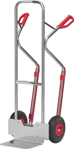 FETRA Stapelkarre H.1300mm Schaufel-L250xB320mm Luft-Bereifung Trgf.200kg alu - NA1330L Neuheit