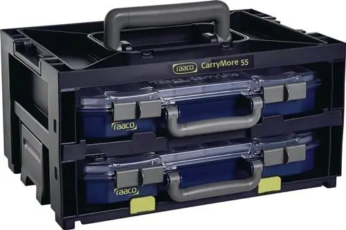 Heißes Angebot RAACO Sortimentskastentresor CarryLite 55 B386xT278xH195mm 16 je Koffer - 146395