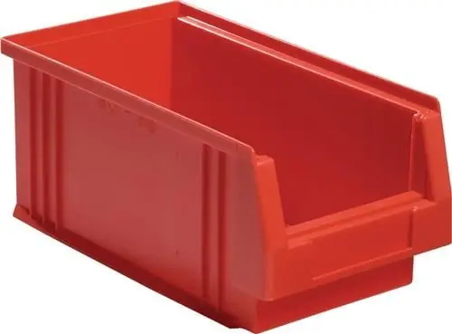 Aktuell LA-KA-PE Sichtlagerkasten PLK L290 x B150 x H125 mm PP rot - 01650 02 01