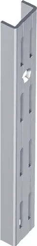 ELEMENT SYSTEM Wandschiene L.500 mm weißaluminum Stahl zweireihige Lochung - 10001-00046 Bestseller