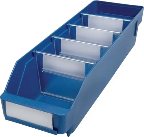 Echt Regalkasten L400 x B120 x H95 mm blau PP - 510202