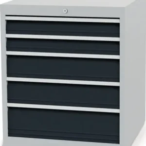 Direkt Vom Hersteller Schubladenschrank H819xB705xT736mm lichtgrau/anthrazitgrau 5 Schubl.Vollauszug - 80780/0221V10A_7035_7016_NWV