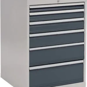 Sichere Zahlung Schubladenschrank H1019xB705xT736mm lichtgrau/grau 6 Schubl.Vollauszug - 80700/1221AV 7035/7016