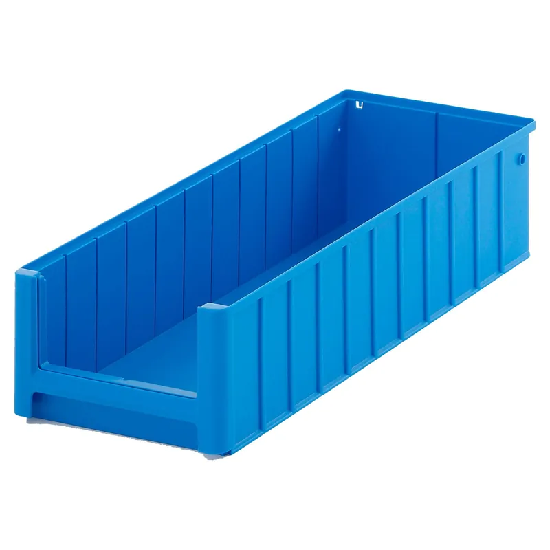 Kostenloser Rückversand 8x Sichtlagerkasten / Regalkasten Himmelblau ähnlich RAL 5015