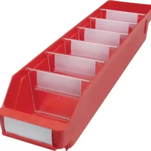 Schnäppchen Regalkasten L500 x B120 x H95 mm rot PP - 520302