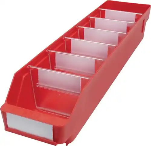 Schnäppchen Regalkasten L500 x B120 x H95 mm rot PP - 520302