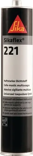 Sika Polyurethandichtstoff Sikaflex-221 300 ml stahlgrau Kartusche - 1383 Geprüft
