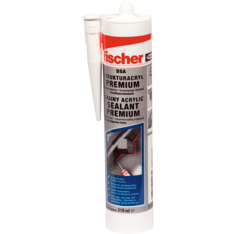 Fischer Strukturacryl Premium DSA 310ml weiß - 512185 Direktkauf