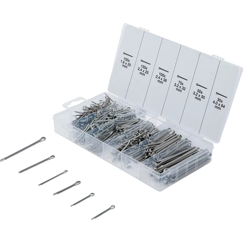 Echt BGS Splinte-Sortiment Edelstahl Ø 1,6 - 4,0 mm 555tlg. - 8048-1