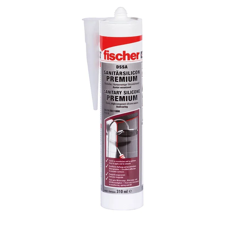 Fischer 1x Sanitärsilicon 310 ml DSSA W weiß - 053101 Finale Aktion