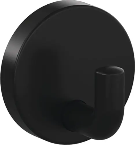 Bestpreis HEWI Einzelhaken 477.90B010 einfach 45 mm Polyamid 90 tiefschwarz ma 50 mm - 477.90B010 90