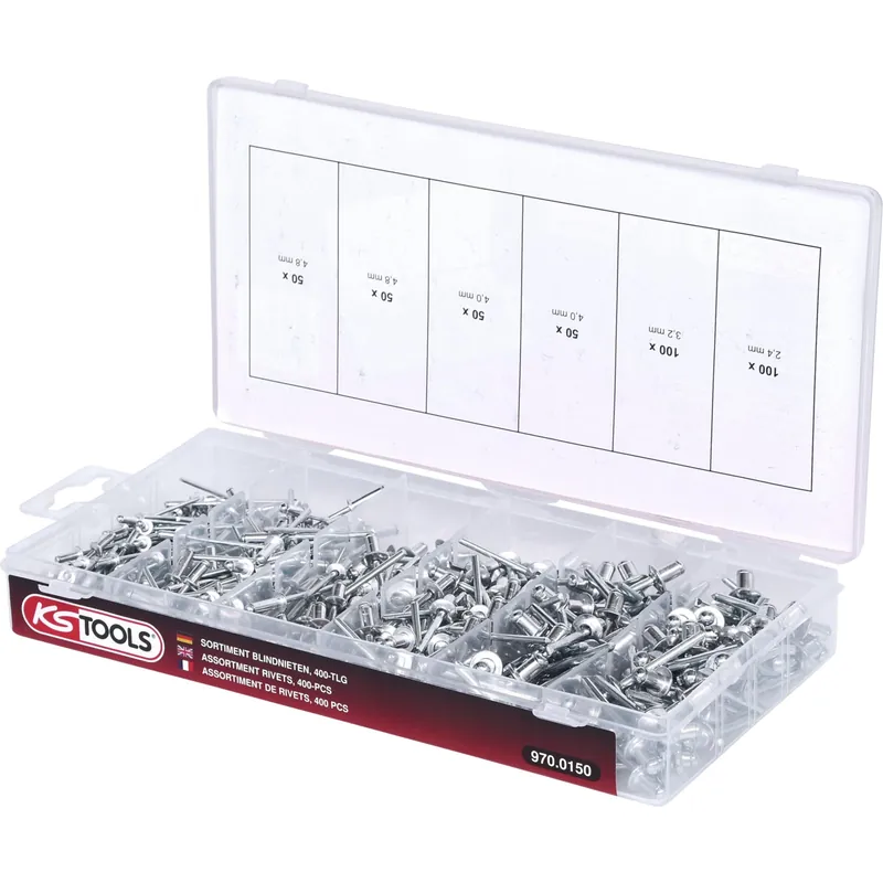 Sale KS TOOLS Sortiment Blindnieten 400tlg. - 970.0150