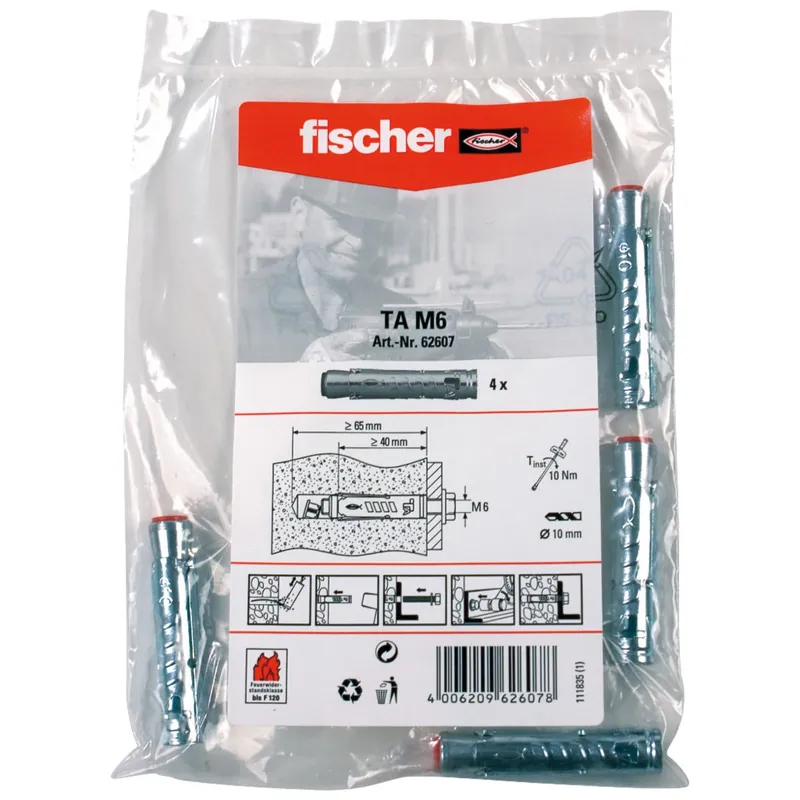 Fischer 4x Schwerlastanker TA M6 - 062607 Nur Für Kurze Zeit
