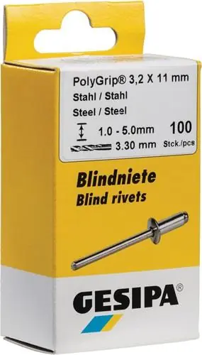 GESIPA Blindniet PolyGrip® Nietschaft d x l 4,8 x 15 mm - 1464885 Bestpreis