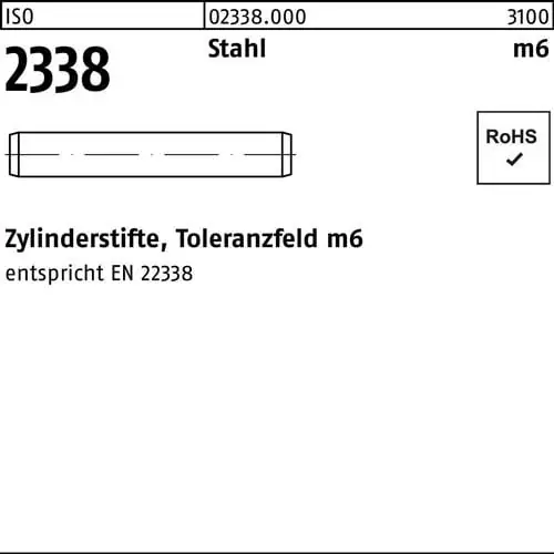 Top-Seller Zylinderstift ISO 2338 13 m6x 55 Stahl 25 Stück