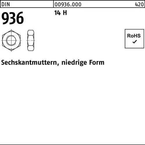 Markenprodukt Sechskantmutter DIN 936 M48 14 H 1 Stück