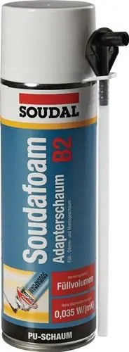 Kracherpreis 1K-Montageschaum SOUDAFOAM 500 ml B2 champagner m.Einw.-Handsch.Dose SOUDAL