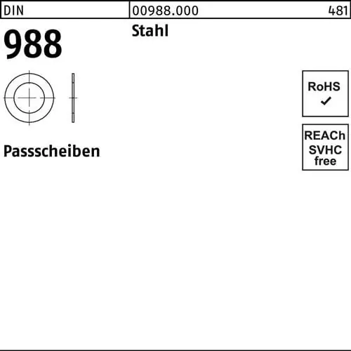 Angebot Paßscheibe DIN 988 70x 90x0,15 Stahl 500 Stück