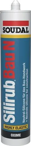 Silikondichtstoff Silirub Bau N weiß 300 ml Kartusche SOUDAL Neu