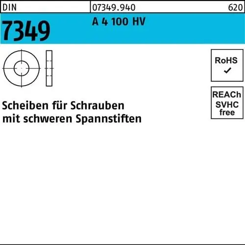 Sale Scheibe DIN 7349 17x40x 6 A 4 100 HV 50 Stück