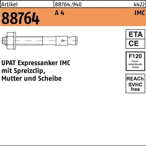 Neu Expressanker R 88764 IMC 12/50/146 A 4 20 Stück UPAT