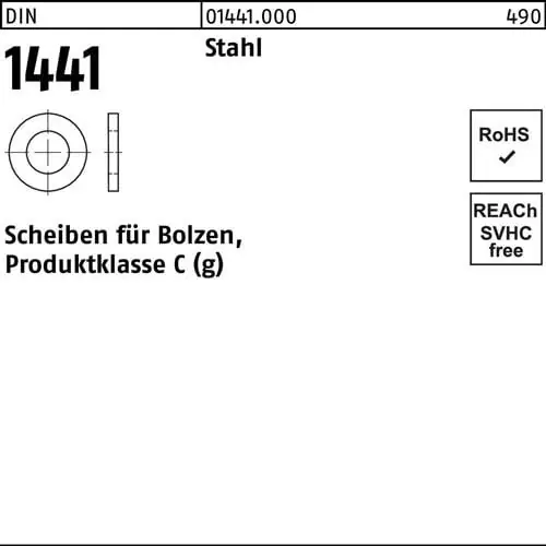 Solange Der Vorrat Reicht Scheibe DIN 1441 f.Bolzen 13x 25x 3 Stahl 500 Stück