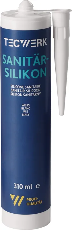 Finale Aktion Sanitärsilikon weiß 310ml Kartusche TECWERK