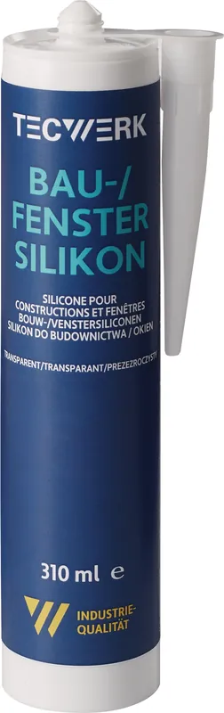 Expressversand Bau-/Fenstersilikon transp.310ml Kartusche TECWERK
