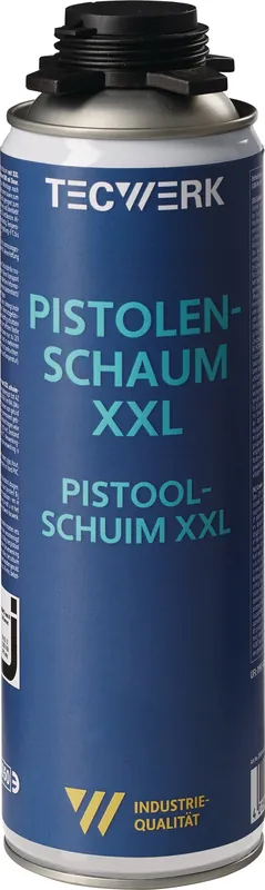 Knallerangebot 1K-Pistolenschaum XXL 500ml B2 grau o.Einw.-Handsch.Dose TECWERK