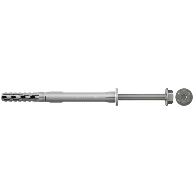 Fischer 50x Langschaftdübel SXR 10 x 60 mm FUS Sechskantschraube mit U-Scheibe nicht rostender Stahl A4 - 46339 Abverkauf