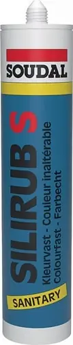 SOUDAL Sanitärsilikon Silirub S transparent 300 ml Kartusche - 101671 Markenware