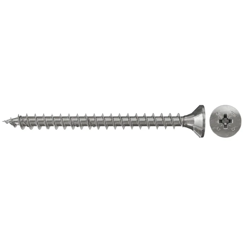 Fischer 100x Power-Fast 3,5 x 35 Senkkopf nicht rostender Stahl A2 Vollgewinde Kreuzschlitz PZ - 657154 Garantierte Lieferung