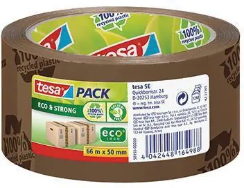 Preisknaller tesa Packband tesapack Eco & Strong 58155-00000 50mmx66m braun