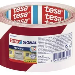 Super-Preis tesa Packband 58131-00000 50mmx66m bedruckt rot weiß