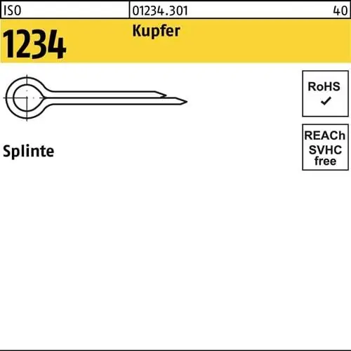 Splinte ISO 1234 4x 32 Kupfer 100 Stück Preiswert